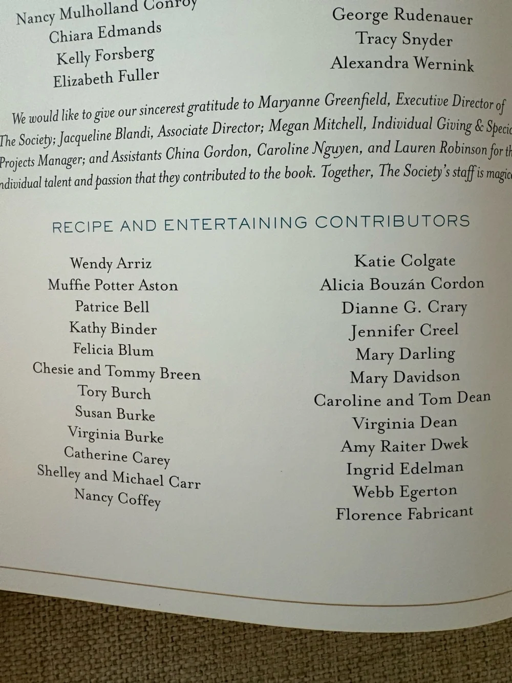 Park Avenue Potluck Celebrations HC Rizzoli Memorial Sloan Kettering 2009